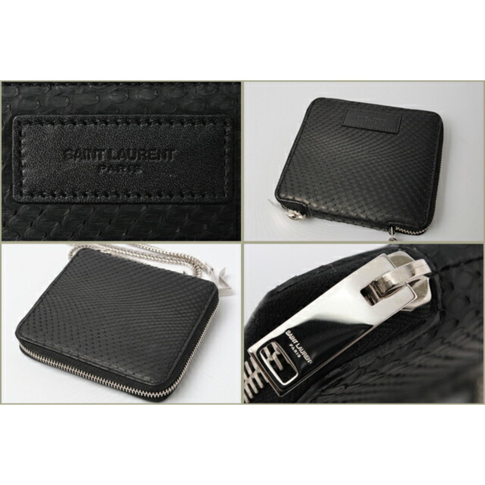 Saint Laurent Wallet Boclassic Python Black - image 2